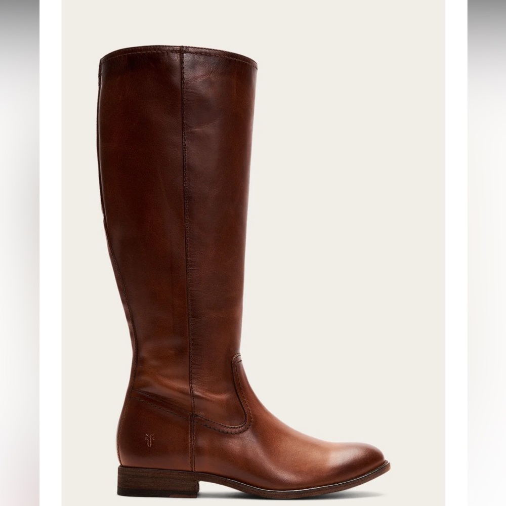Frye Melissa inside zip tall boot in mahogany
